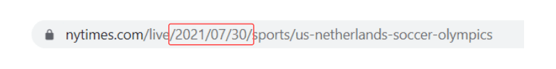 Finding the Date in the URL