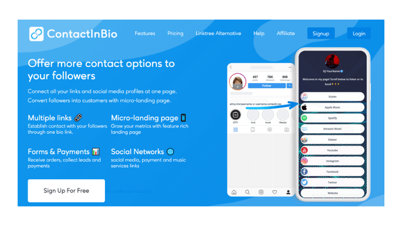 ContactInBio